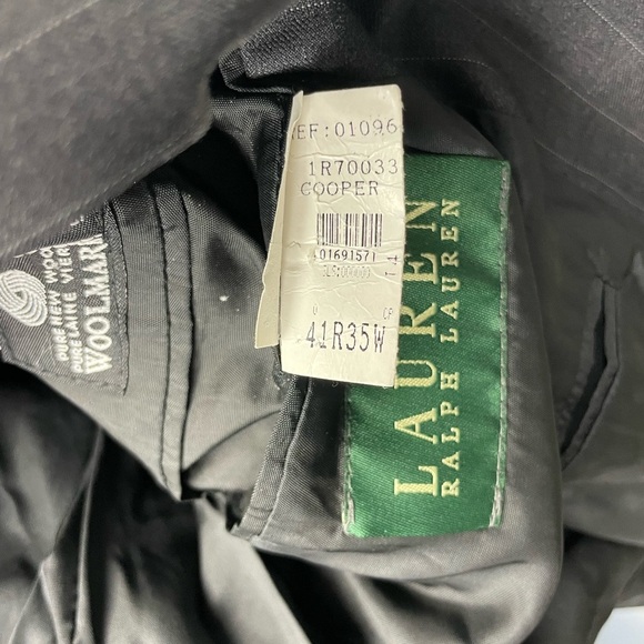 Ralph Lauren Suit Jacket Blazer Gray 100% Wool - Picture 8 of 10